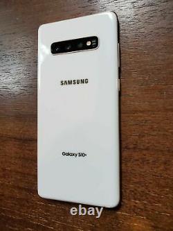 1TB Samsung Galaxy S10+ Plus G975U (Unlocked/AT&T) Ceramic White LIGHT LCD BURN
