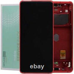 AMOLED Touch Screen For Samsung Galaxy S20 FE G780 Replacement Cloud Repair Red