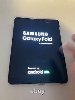 AT&T Samsung Galaxy Fold F900U 512GB 7.3 Cosmos Blue Powers On Bad LCD 5B