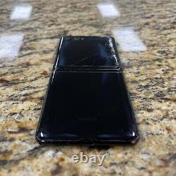 CRACKED LCD & BACK Samsung Galaxy Z Flip UNLOCKED WORLDWIDE Clean ESN #36