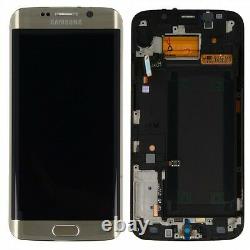 Display LCD Komplettset Touchscreen Gold für Samsung Galaxy S6 Edge G925 G925F