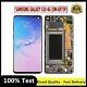 For Samsung Galaxy S10 4g (sm-g973f) Lcd Screen Black Glass Change With Frame
