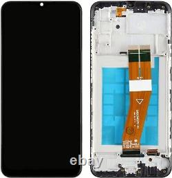 For Samsung Galaxy A02S SM-A025F LCD Display Touch Screen Digitizer +Frame Black