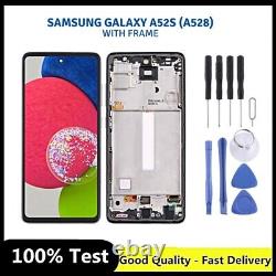 For Samsung Galaxy A52s A528 Original LCD Screen Digitizer Display + Frame