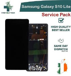 For Samsung Galaxy S10 Lite LCD Display Touch Screen Digitizer AMOLED Unit Black