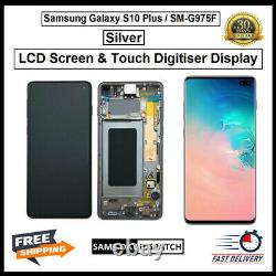 For Samsung Galaxy S10 Plus / SM-G975F Silver Display Screen Replacement LCD