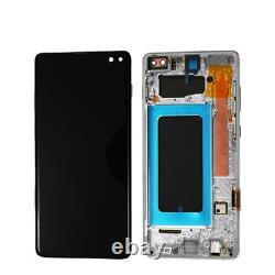 For Samsung Galaxy S10 S10+ Plus LCD Screen Assembly WithFrame Replacement Part