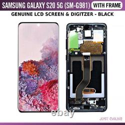 For Samsung Galaxy S20 5G G981 Genuine OLED AMOLED LCD Screen Display + Frame UK