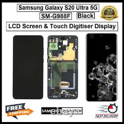 For Samsung Galaxy S20 Ultra 5G / SM-G985F Black Screen Touch Replacement LCD