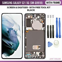 For Samsung Galaxy S21 5G G991 Genuine OLED AMOLED LCD Screen Display + Frame UK