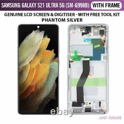 For Samsung Galaxy S21 Ultra 5G G998 Genuine OLED AMOLED LCD Screen + Frame UK
