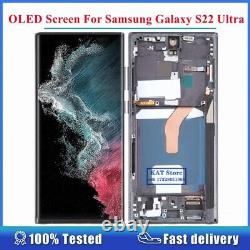 For Samsung Galaxy S22 Ultra 5G OLED LCD Digitizer Assembly With Frame