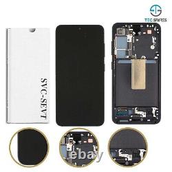 For Samsung Galaxy S23 SM-S911B LCD Screen Display Service Pack Black With FRAME