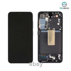 For Samsung Galaxy S23 SM-S911B LCD Screen Display Service Pack Black With FRAME