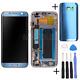 For Samsung Galaxy S7 Edge G935f Amoled Lcd Display Touchscreen Frame Coral Blue