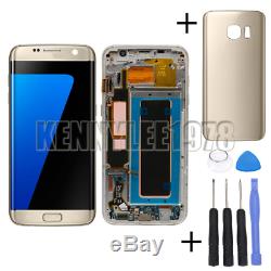 For Samsung Galaxy S7 Edge G935F LCD Display+Touch Screen+frame gold+cover+tool