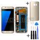 For Samsung Galaxy S7 Edge G935f Lcd Display+touch Screen+frame Gold+cover+tool