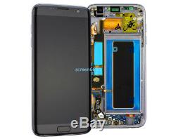 For Samsung Galaxy S7 Edge G935F LCD Touch Screen Display Digitizer+Frame Black
