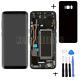 For Samsung Galaxy S8 G950f G950 Lcd Display Touch Screen + Rahmen Schwarz+cover