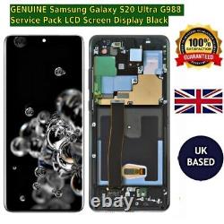 GENUINE Samsung Galaxy S20 Ultra G988 Black Service Pack LCD Screen Display UK