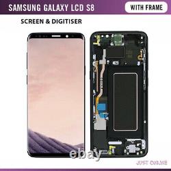 Genuine OLED For Samsung S8 With Frame LCD Screen Touch Digitizer Assembly UK