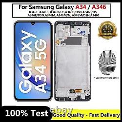 Genuine Samsung Galaxy A34 5g Sm-a346b A346 5g LCD Touch Screen Display Black Uk