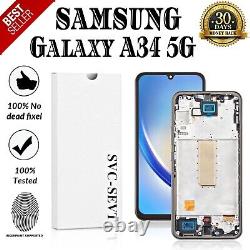 Genuine Samsung Galaxy A34 5g Sm-a346b A346 5g LCD Touch Screen Display Black Uk