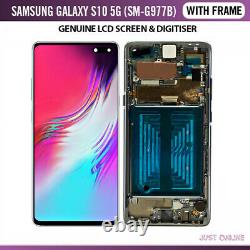 Genuine Samsung Galaxy S10 5G G977 Service Pack LCD Frame AMOLED Screen Display