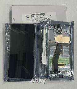 Genuine Samsung Galaxy S20 G980f G981f LCD Service Pack New Screen Display Blue