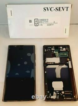 Genuine Samsung Galaxy S22 Ultra S908 Black LCD Service Pack Screen Display