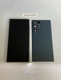 Genuine? Samsung Galaxy S22 Ultra S908 Green LCD Screen Inc Back Cover Grade B