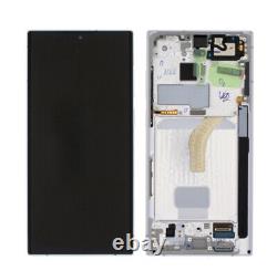 Genuine Samsung Galaxy S22 Ultra S908 White LCD Service Pack Screen Display^