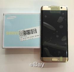 Genuine Samsung Galaxy S7 Edge, G935 F, FD, DUOS Gold Lcd Assembly