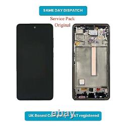 LCD For Samsung Galaxy A53 5G SM-A536B Touch Screen Digitize OLED Display +Frame