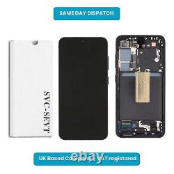 LCD For Samsung Galaxy S23 SM-S911B Screen Display Service Pack Black With FRAME