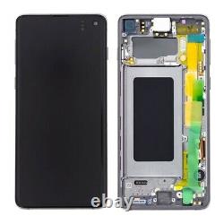 LCD Oled S10+ S10 Plus G975f Ecran LCD Tactile Samsung Galaxy Chassi Noir Prisme