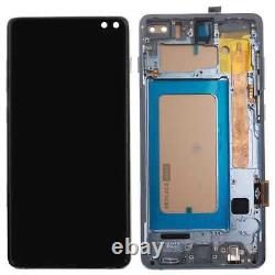 LCD Screen Assembly Frame Blue For Samsung Galaxy S10 Plus Replacement Part UK