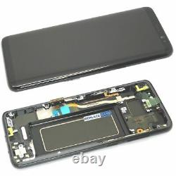 LCD Screen For Samsung Galaxy S8 Black Replacement Frame Digitizer Assembly UK