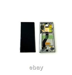 LCD + Touch Screen with Original Silver Frame for Samsung Galaxy Note 10 N970