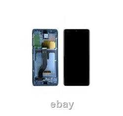 Lcd display + touch + frame oem for samsung galaxy s20 plus 4g/5g blue