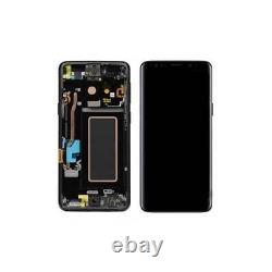 Lcd display + touch + frame oem for samsung galaxy s9 sm-g960f black