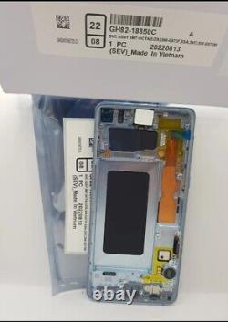 New Genuine Samsung Galaxy S10 Prism Blue G973F LCD Service Pack Screen Displa