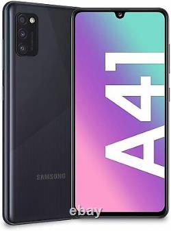 New Samsung Galaxy A41 Black 64GB 4G 48MP Dual Sim 6.1 LCD Unlocked Smartphone