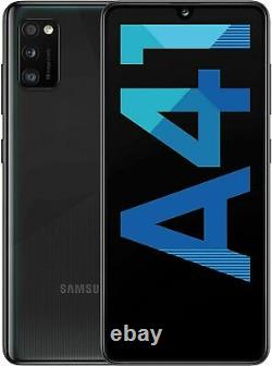 New Samsung Galaxy A41 Black 64GB 4G 6.1 LCD 48MP Dual Sim Unlocked Smartphones