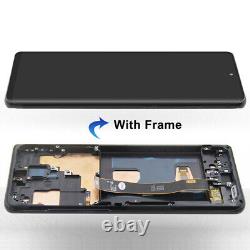 OLED For Samsung Galaxy S20 Ultra LCD Screen Touch Digitizer Assembly with Frame