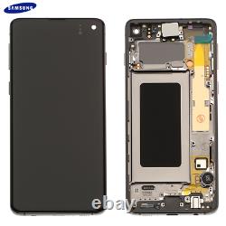 Original Samsung Galaxy S10 SM-G973F LCD Display Touch Screen Bildschirm Schwarz