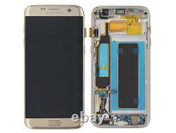 Original Samsung Galaxy S7 Edge SM G935F LCD Display Touchscreen Digitizer Gold