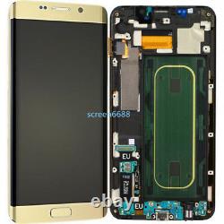 Pantalla LCD Táctil Display+Marco Para Samsung Galaxy S6 Edge+ Plus SM-G928F Oro