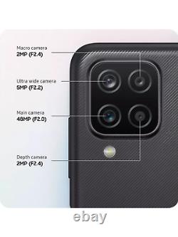 SAMSUNG Galaxy A12 Mobile Smart Phone 64 GB, Black Sim Free Unlocked