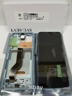 SAMSUNG Galaxy S20 5G plus Blue LCD Touch Screen Digitizer Frame G986 OEM S20+